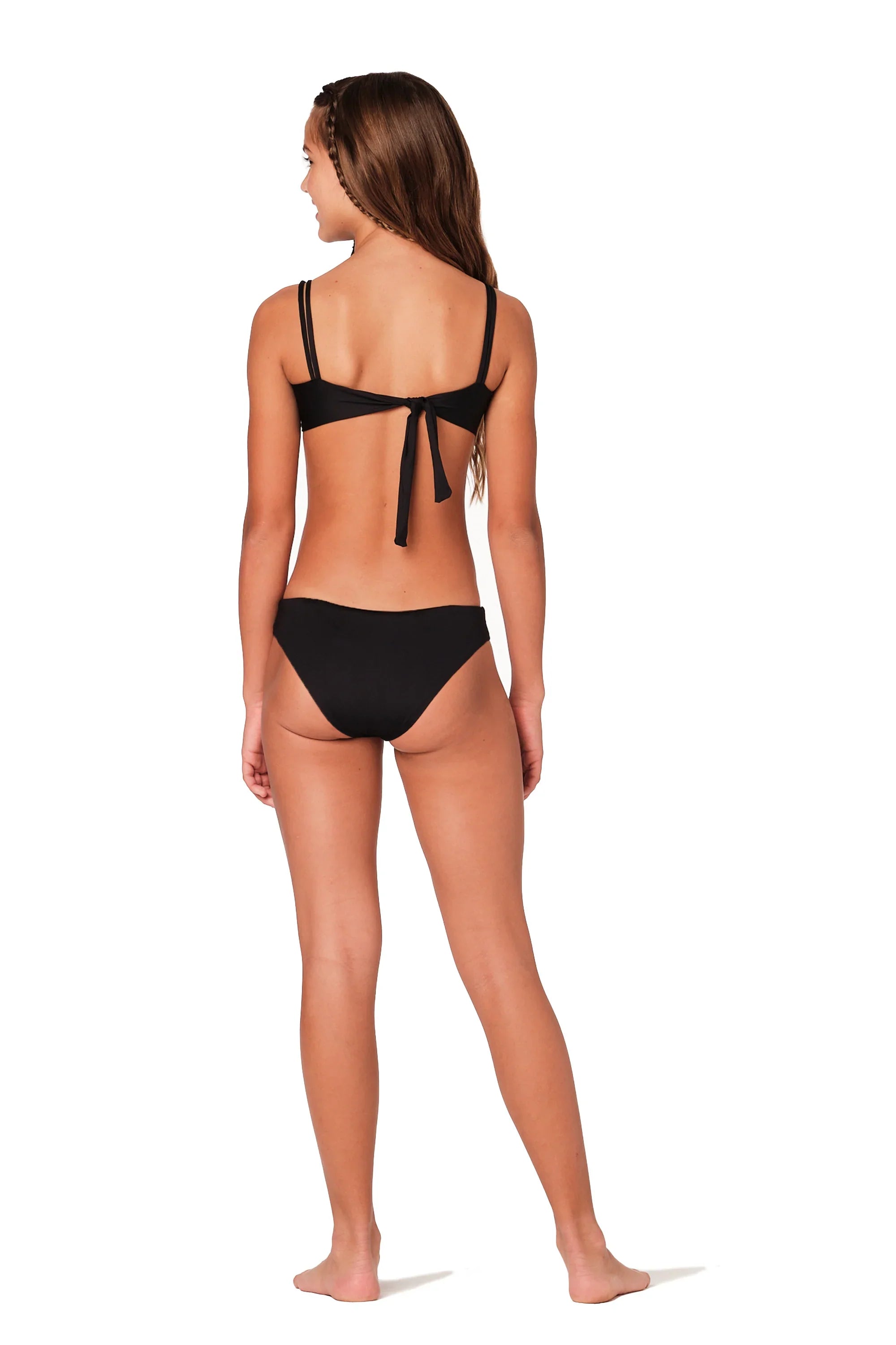  Beautikini Traje de baño de período menstrual con lazo lateral,  parte inferior de bikini para adolescentes, niñas y mujeres, Negro - :  Ropa, Zapatos y Joyería