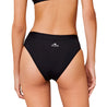 Aluna calzón menstrual calado negro con transparencia, atrás, flujo medio, absorbente, hipoalergénico, antibacteriano, absorbente